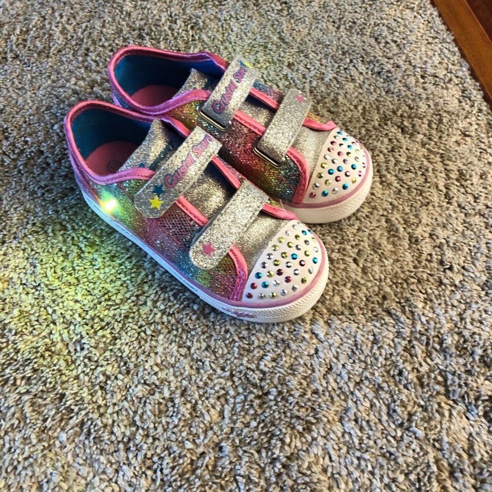 Toddler Girl Skechers Sport Tennis Shoes (size 10)